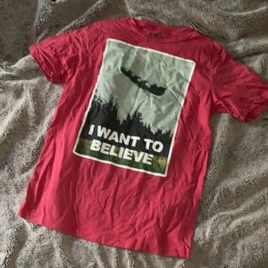 Red Christmas X-Files Tee